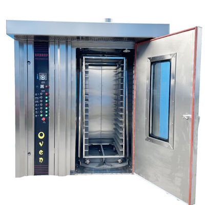 Нержавеющая сталь 16 поднос Дизельное масло Коммерческая электрическая конвекционная печь для лунного пирога Серебро