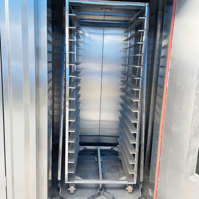 Нержавеющая сталь 16 поднос Дизельное масло Коммерческая электрическая конвекционная печь для лунного пирога Серебро