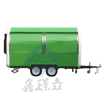 Мобильный бар-прицеп из нержавеющей стали для мороженого, фургона для кофе, фургона для еды