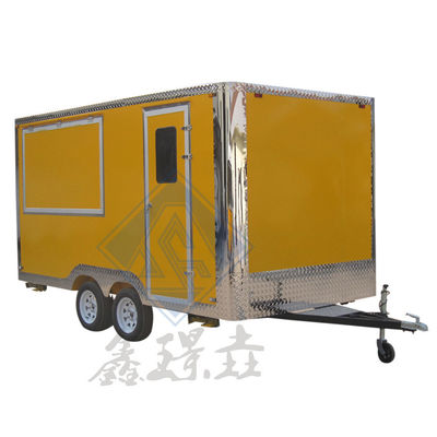 Мобильный бар-прицеп из нержавеющей стали для мороженого, фургона для кофе, фургона для еды