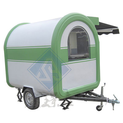 Мобильный бар-прицеп из нержавеющей стали для мороженого, фургона для кофе, фургона для еды