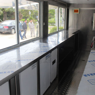 Долгий срок службы Настраиваемый подвижный офисный причесочный трейлер блинчик фургон быстрого питания