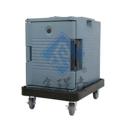 Дисплей пищевых продуктов Черный изолированный Коммерческое питание Теплее Транспортный контейнер Троллейбус