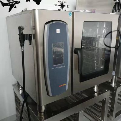8-палатная газовая конвекционная комби-печь для выпечки французского хлеба с сертификатом CE и мощностью 18,6 кВт