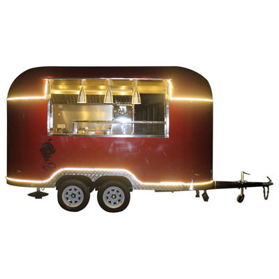 Завод по переработке овощей Hot Dog Burger Trailer для итальянского мороженого