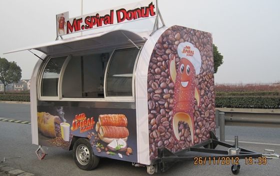 Прицеп для мороженого мобильный пищевой грузовик с полным кухонным оборудованием и длительным сроком службы