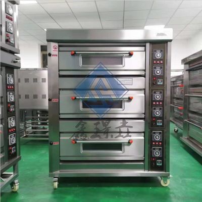 0.1kw Коммерческая пекарня Газовая печь 3/4 палубы Газовая пицца Пекарня печь / Газовая конвекционная печь