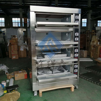 0.1kw Коммерческая пекарня Газовая печь 3/4 палубы Газовая пицца Пекарня печь / Газовая конвекционная печь