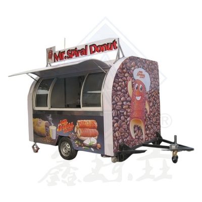 Машины Функция Продажа продуктов питания Мобильный продовольственный трейлер из нержавеющей стали Грузовик 285*200*215