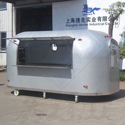 Продажа в ресторанах BBQ Торговая тележка с грилем и фрайером Длинный срок службы