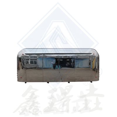 Продажа в ресторанах BBQ Торговая тележка с грилем и фрайером Длинный срок службы