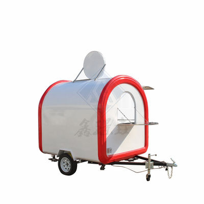 Долгий срок службы 250 круглой модели мобильный пищевой грузовик с одной осью