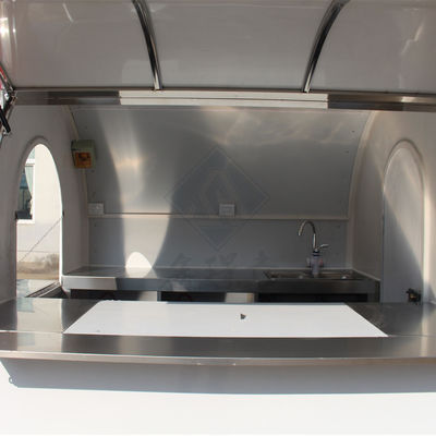 Долгий срок службы 250 круглой модели мобильный пищевой грузовик с одной осью