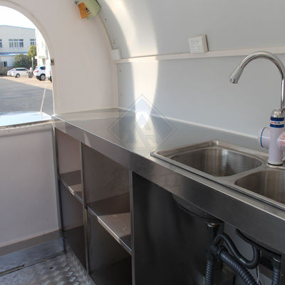 Долгий срок службы 250 круглой модели мобильный пищевой грузовик с одной осью