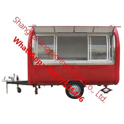 JY-FR220B Shanghai Mobile Kiosk Cabin Food Trailer с напряжением 220 В и мощностью 1,5 КВт