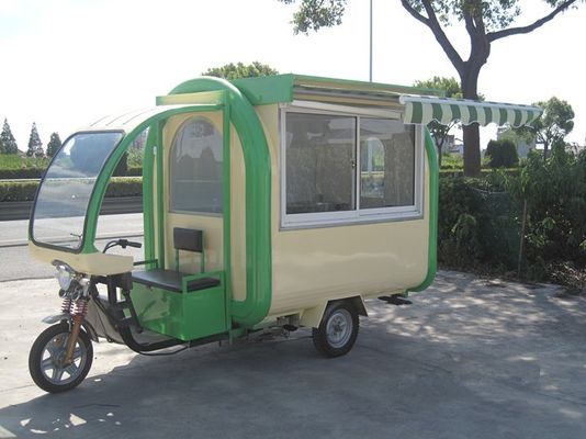 Удобный L380 x W160 x H235cm Электрический пищевой грузовик Идеален для уличных закусок и пончиков