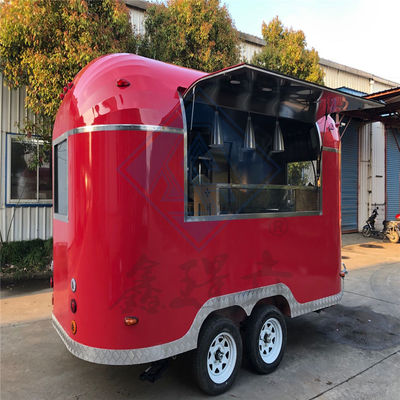 Нержавеющая сталь/Гальванизированный лист/Алюминиевый пищевой грузовик с одной/двойной осью и хорошей