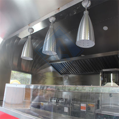 Нержавеющая сталь/Гальванизированный лист/Алюминиевый пищевой грузовик с одной/двойной осью и хорошей