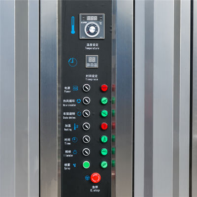 220V/380V Подходит для пекарни Полуавтоматический 16 32 64 Поднос Ротационная печь для французского хлеба
