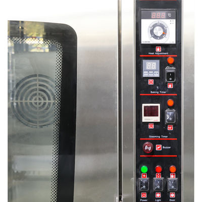 Продовольственный магазин Электрическая газовая конвекционная печь JY Промышленность Цикл горячего воздуха Спрей пар 5/8/10 Поднос