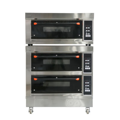 Магазины продуктов питания и напитков Многоэтажная газовая печь для выпечки хлеба Пицца мясо багет на выпечке