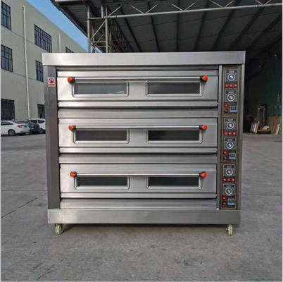 Магазины продуктов питания и напитков Многоэтажная газовая печь для выпечки хлеба Пицца мясо багет на выпечке