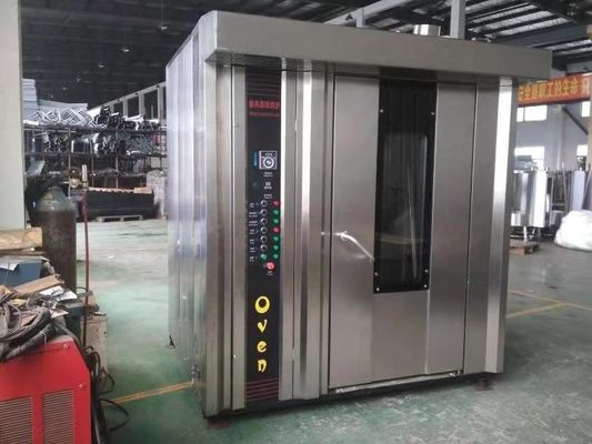 Газовое оборудование для пекарни 34 и 68 поднос Горячая воздушная вращающаяся печь для выпечки 200 кг/кг хлеба