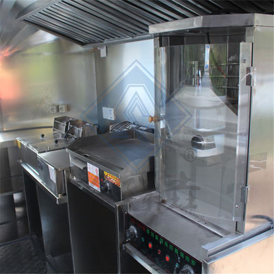 3M Single/Double Axles Design Mobile Customized Industrial Mobile Food Truck из нержавеющей стали