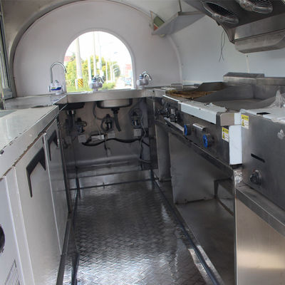 Наружная уличная торговля индивидуальная промышленная круглая модель мобильный пищевой грузовик с навесом