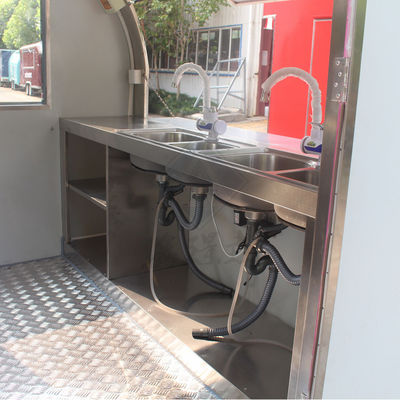 Индивидуальный промышленный круглый квадратный пищевой грузовик для 3,5 м одной/двойной оси