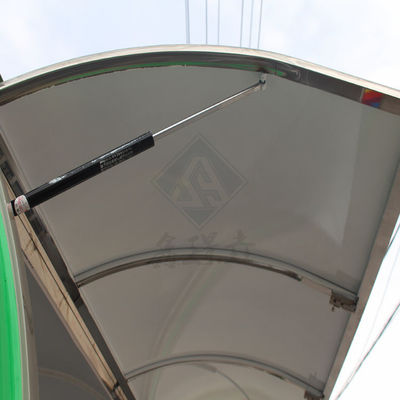 Промышленный круглый квадратный мобильный пищевой грузовик 2.8M с одной или двумя осями