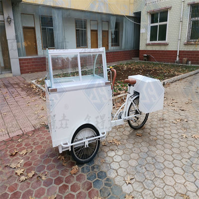 Удобная еда трехколесная тележка с закусками Европа Горячий пес хлеб Велосипед для продажи на рынке