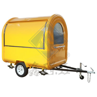 Промышленный торговый закуска 220CM Мобильный пищевой грузовик с навесом и круглым дизайном модели