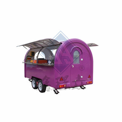 Мобильный пищевой грузовик с одной/двойной осью с навесом и индивидуальным оборудованием для приготовления пищи