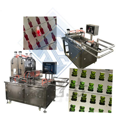 Автоматическая машина для изготовления кондитерских изделий с высокой производительностью 50 кг / ч для гумового медведя