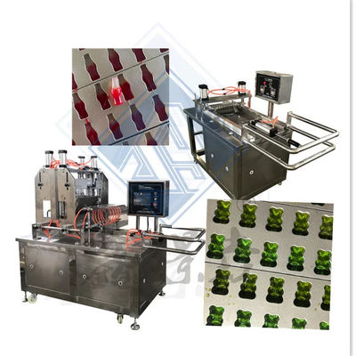 Высокопроизводительная конфета из гумового медведя Автоматическая машина для формирования конфеты в 50 кг / ч.