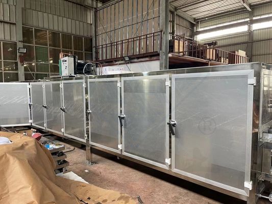 Магазины пищевых напитков Высокая производительность Автоматические печенье 600 тоннельных печей Производственная линия