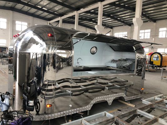 Дорожная коляска для хот-догов Мобильный продовольственный трейлер с полностью оборудованным рестораном