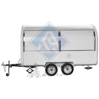 Индивидуальный промышленный круглый модель мобильный хот-дог кофе пищевой грузовик с 3,5 М двойной оси