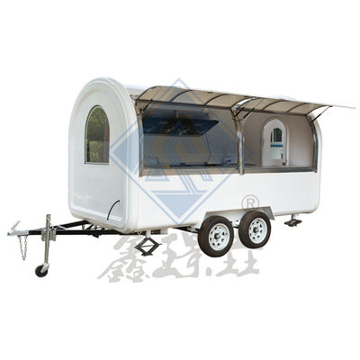 Индивидуальный промышленный круглый модель мобильный хот-дог кофе пищевой грузовик с 3,5 М двойной оси