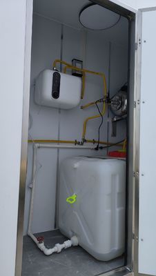 Стальной портативный 2 стенд общественный туалетный трейлер для коммерческого и мобильного удобства