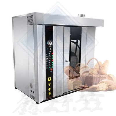 Нержавеющая сталь 16 поднос Электрический ротационный печь для пекарни