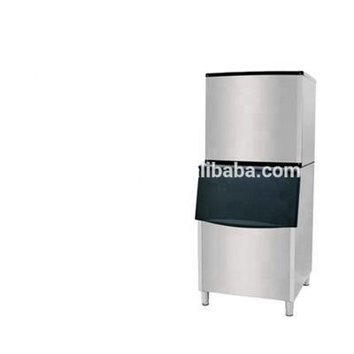 110В напряжение коммерческая машина для кубиков льда охлажденная водой, форма флейки, упаковочная машина для льда