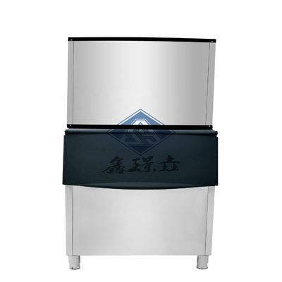 110В напряжение коммерческая машина для кубиков льда охлажденная водой, форма флейки, упаковочная машина для льда