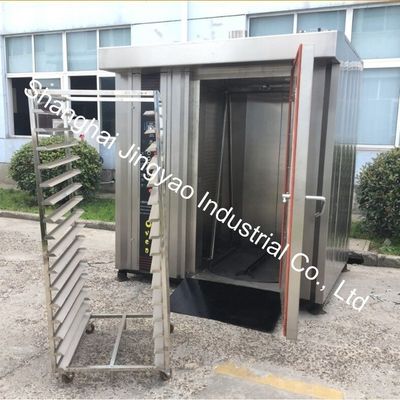 Троллейбусный вращающийся пекарный газ 32 поднос вращающаяся печь для пекарных машин 100 кг/ч