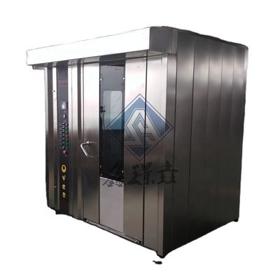 Троллейбусный вращающийся пекарный газ 32 поднос вращающаяся печь для пекарных машин 100 кг/ч