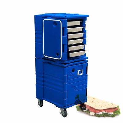 Ресторан, подающий блюдо, изолированный коробка для доставки с горячим и отопительным оборудованием