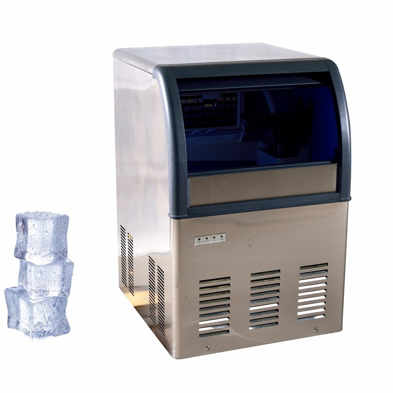 Машина для изготовления кубиков льда Коммерческая 5000 кг Автоматическое охлаждение воздуха Санё компрессор