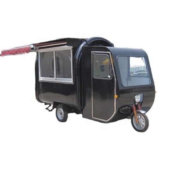 Удобный L380 x W160 x H235cm Электрический пищевой грузовик Идеален для уличных закусок и пончиков