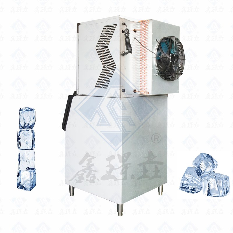 Коммерческая машина для изготовления кубиков льда из нержавеющей стали для загруженных баров и супермаркетов